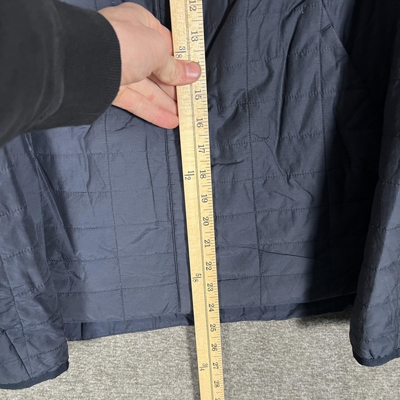 Mountain Hardwear Jacket Womens Medium Blue Quilted Collarless Lightweight Warm - Picture 4 of 8